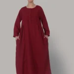 Osho Maroon Pintec Meditation Gown
