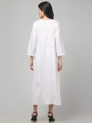 Osho White Pintec Meditation Gown - Image 3