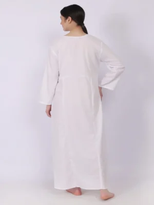 Osho White Pintec Meditation Gown - Image 3