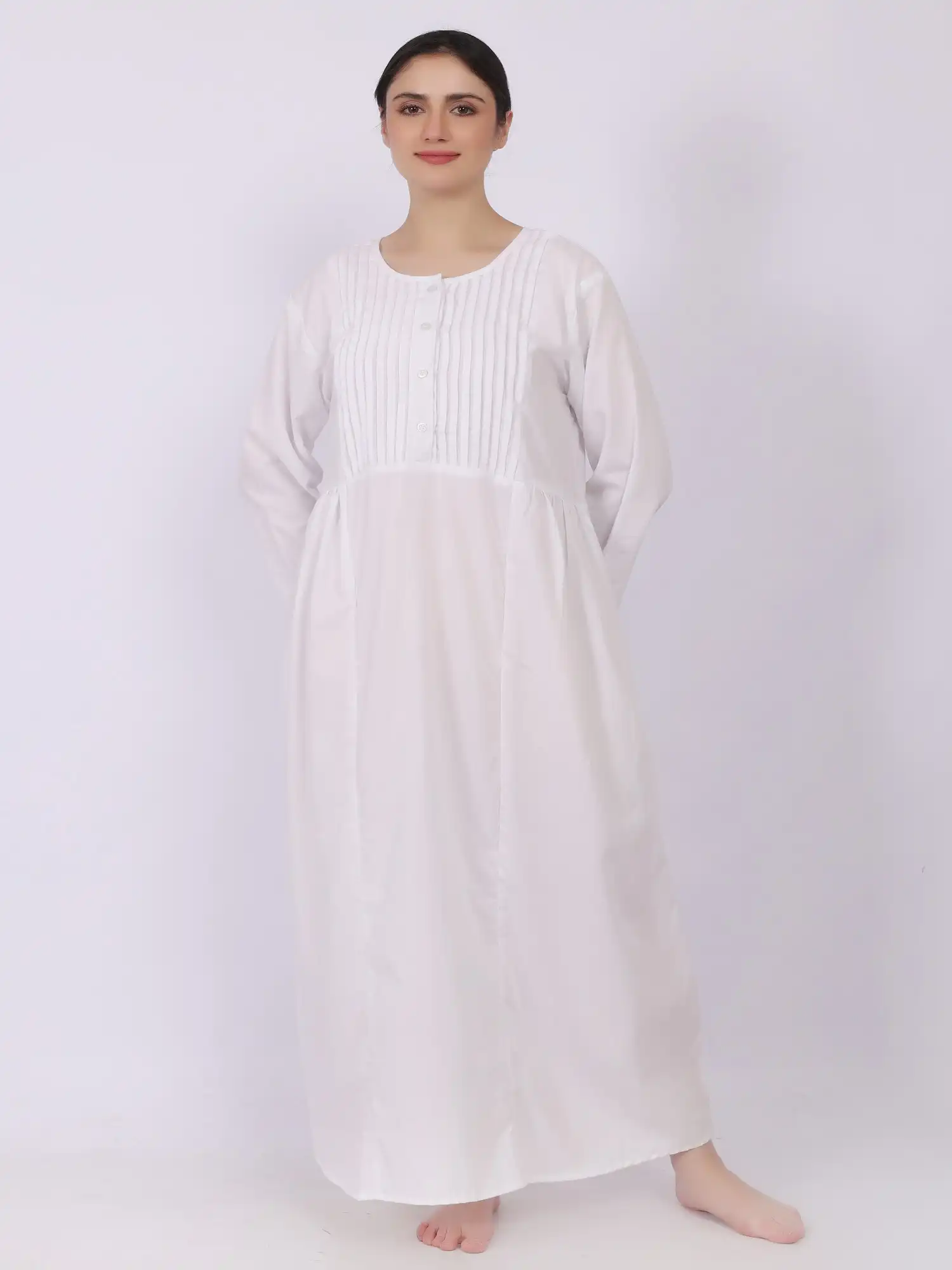 Osho White Pintec Meditation Gown - Image 1