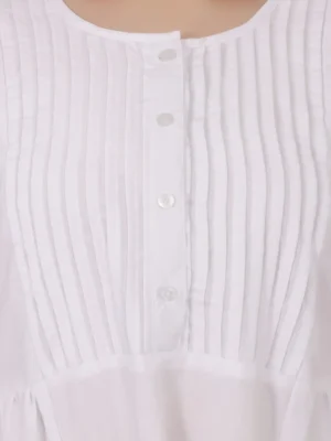 Osho White Pintec Meditation Gown - Image 6