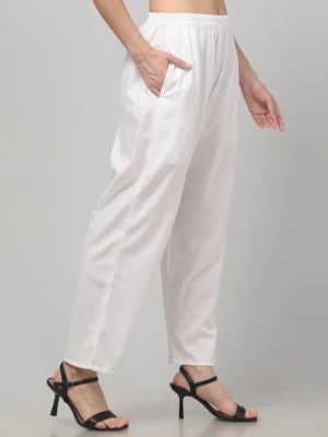Osho White Meditation Trousers - Image 4